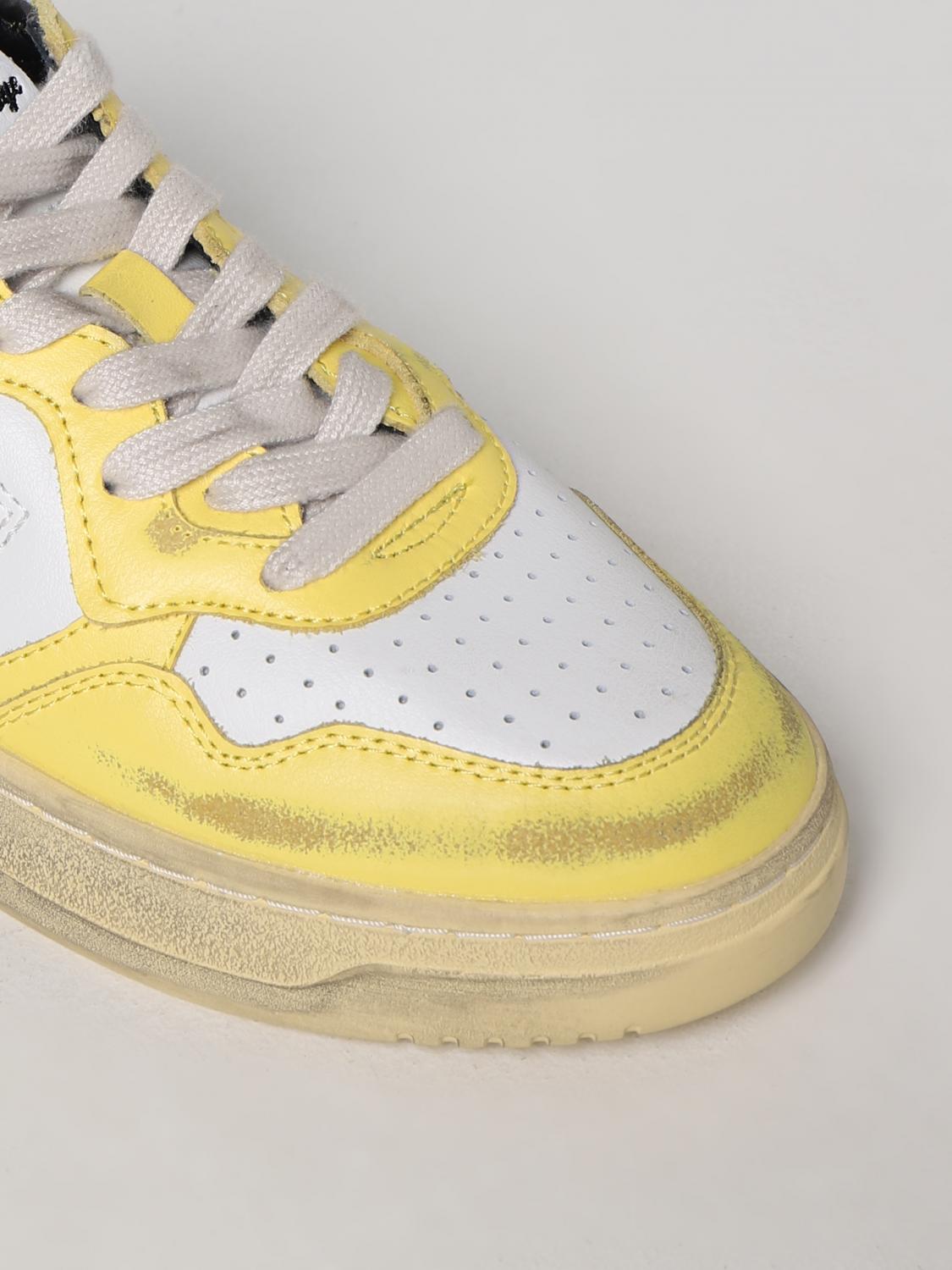 AUTRY SNEAKERS: Autry Super Vintage sneakers in used leather, Yellow - Img 4