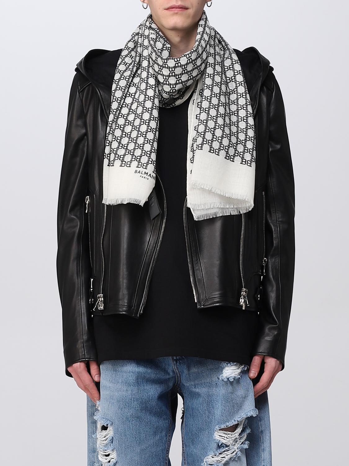 BALMAIN 스카프: 스카프 남성 Balmain, 화이트 - Img 2