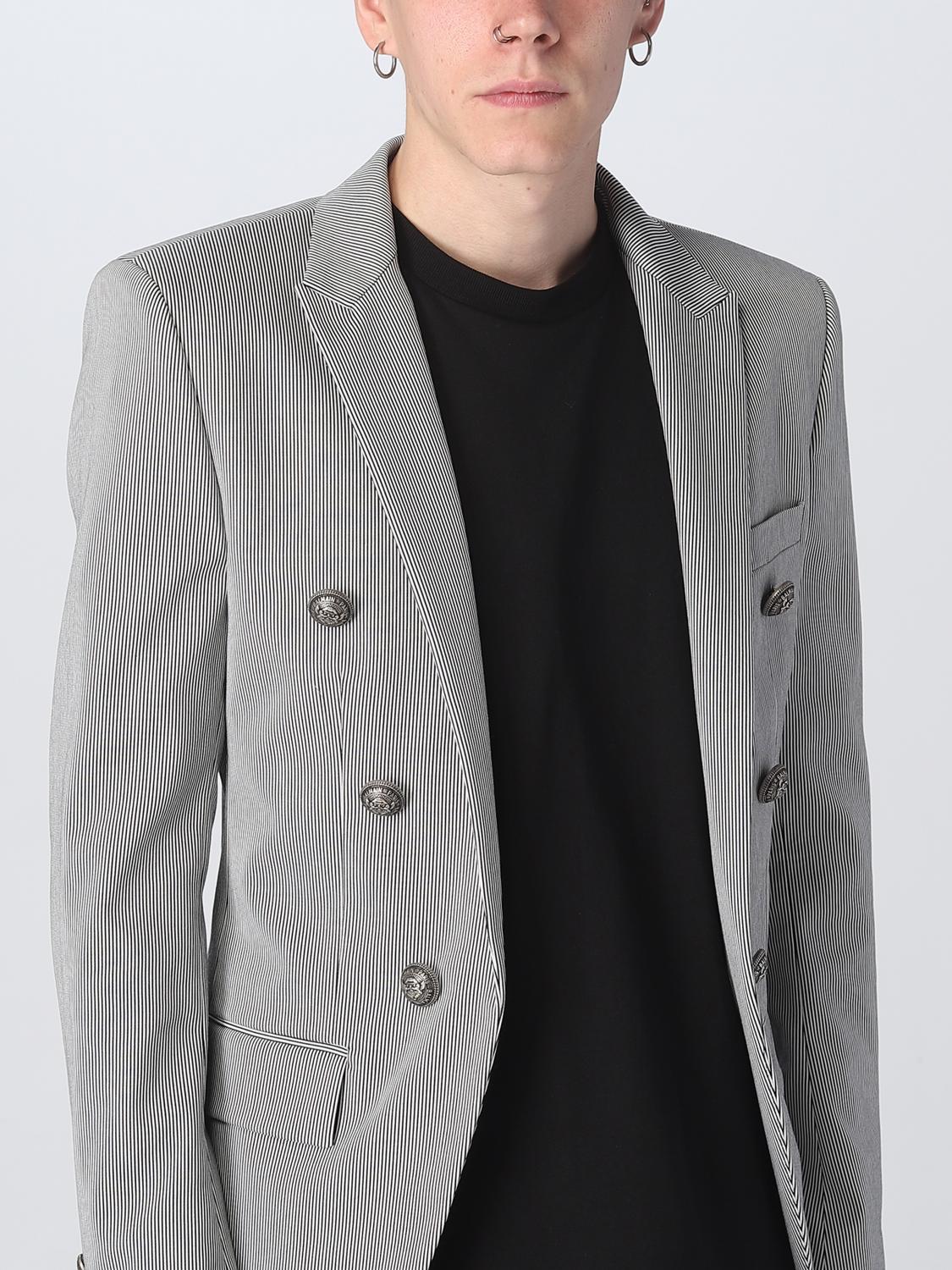 BALMAIN JACKET: Balmain viscose jacket, Grey - Img 5