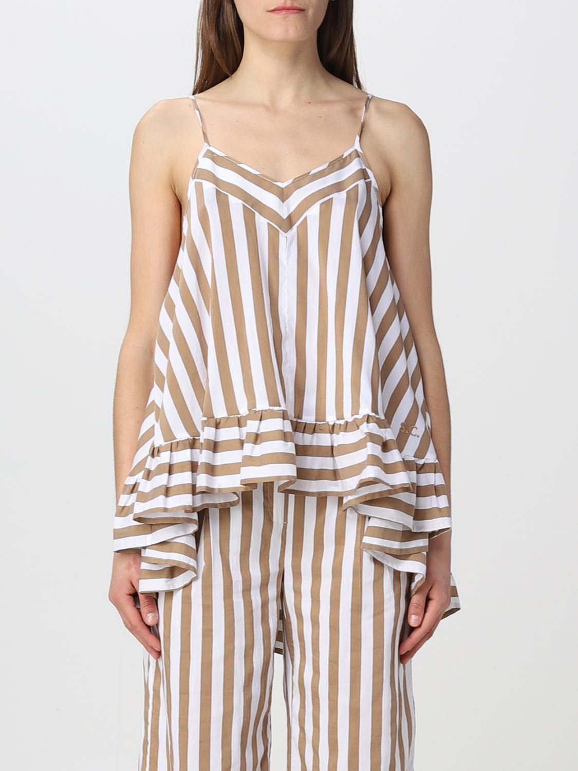 SEMICOUTURE TOP: Top Semicouture in cotone, Bianco - Img 1