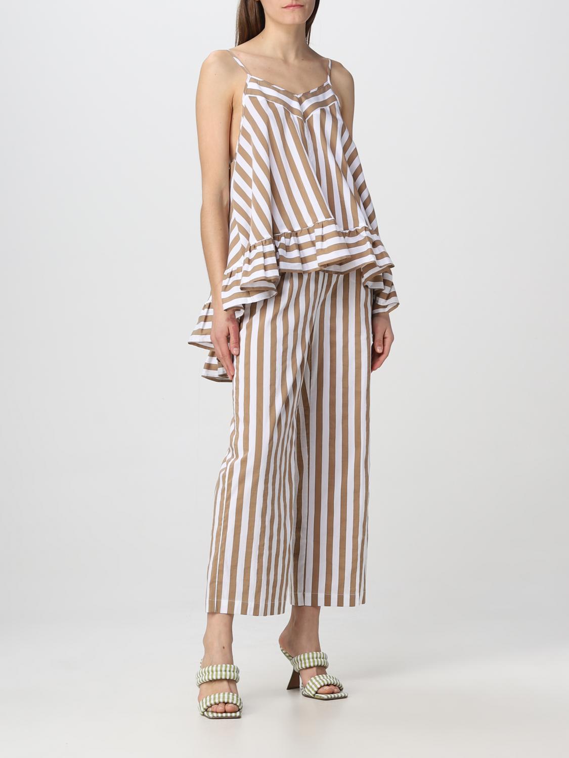 SEMICOUTURE TOP: Top Semicouture in cotone, Bianco - Img 2