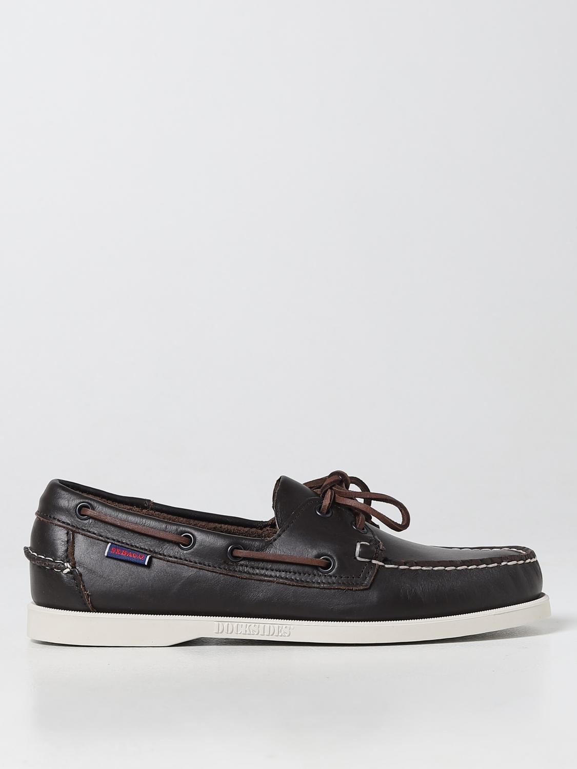 SEBAGO MOCASSINI: Mocassino Docksides Portland Sebago in pelle, Cuoio - Img 1