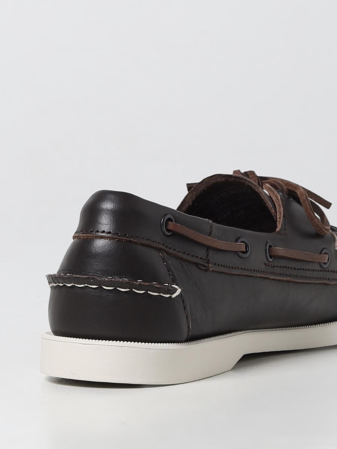 SEBAGO MOCASSINI: Mocassino Docksides Portland Sebago in pelle, Cuoio - Img 3