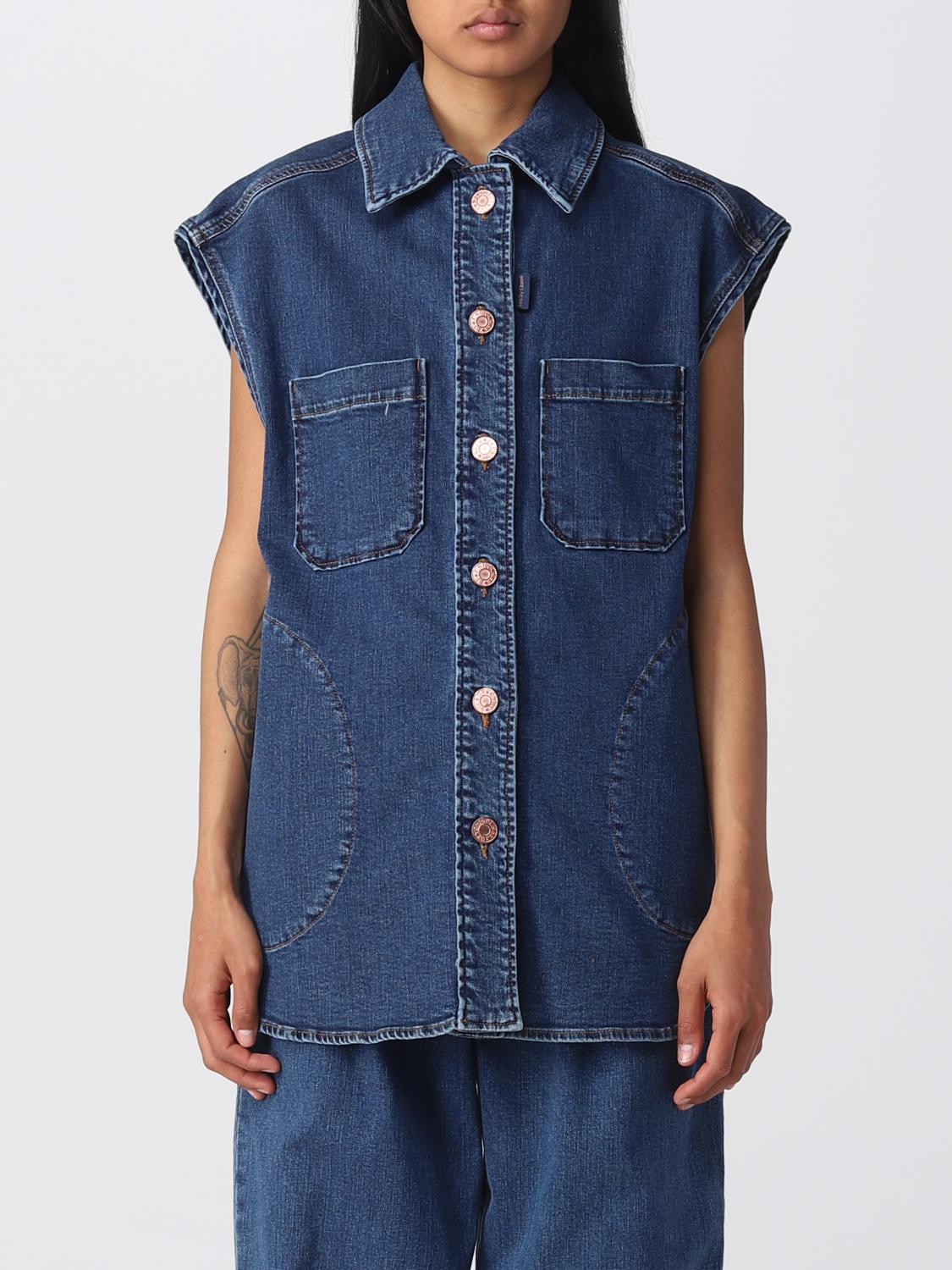 SEE BY CHLOÉ TOP: Top e bluse donna See by ChloÉ, Denim - Img 1