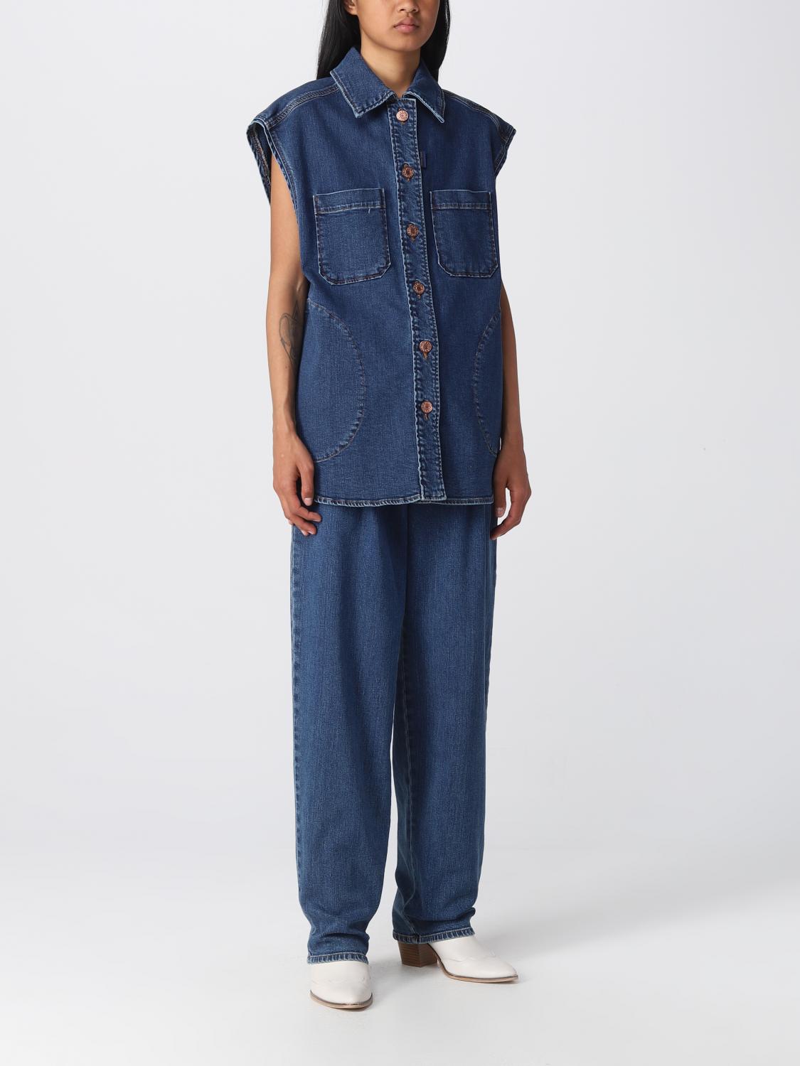 SEE BY CHLOÉ TOP: Top e bluse donna See by ChloÉ, Denim - Img 2