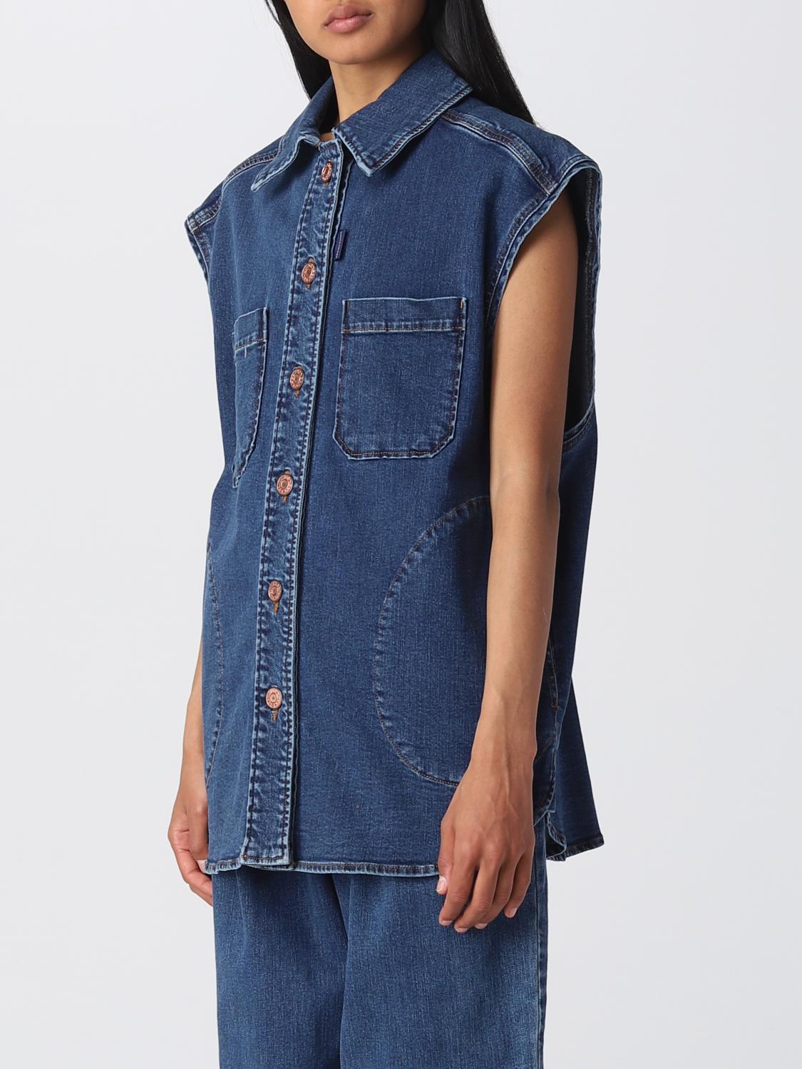SEE BY CHLOÉ TOP: Top e bluse donna See by ChloÉ, Denim - Img 4