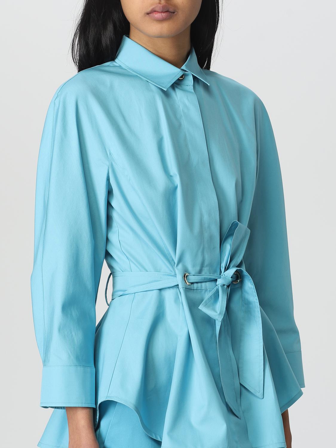 MAX MARA HEMDBLUSE: Hemdbluse damen Max Mara, Türkis - Img 5