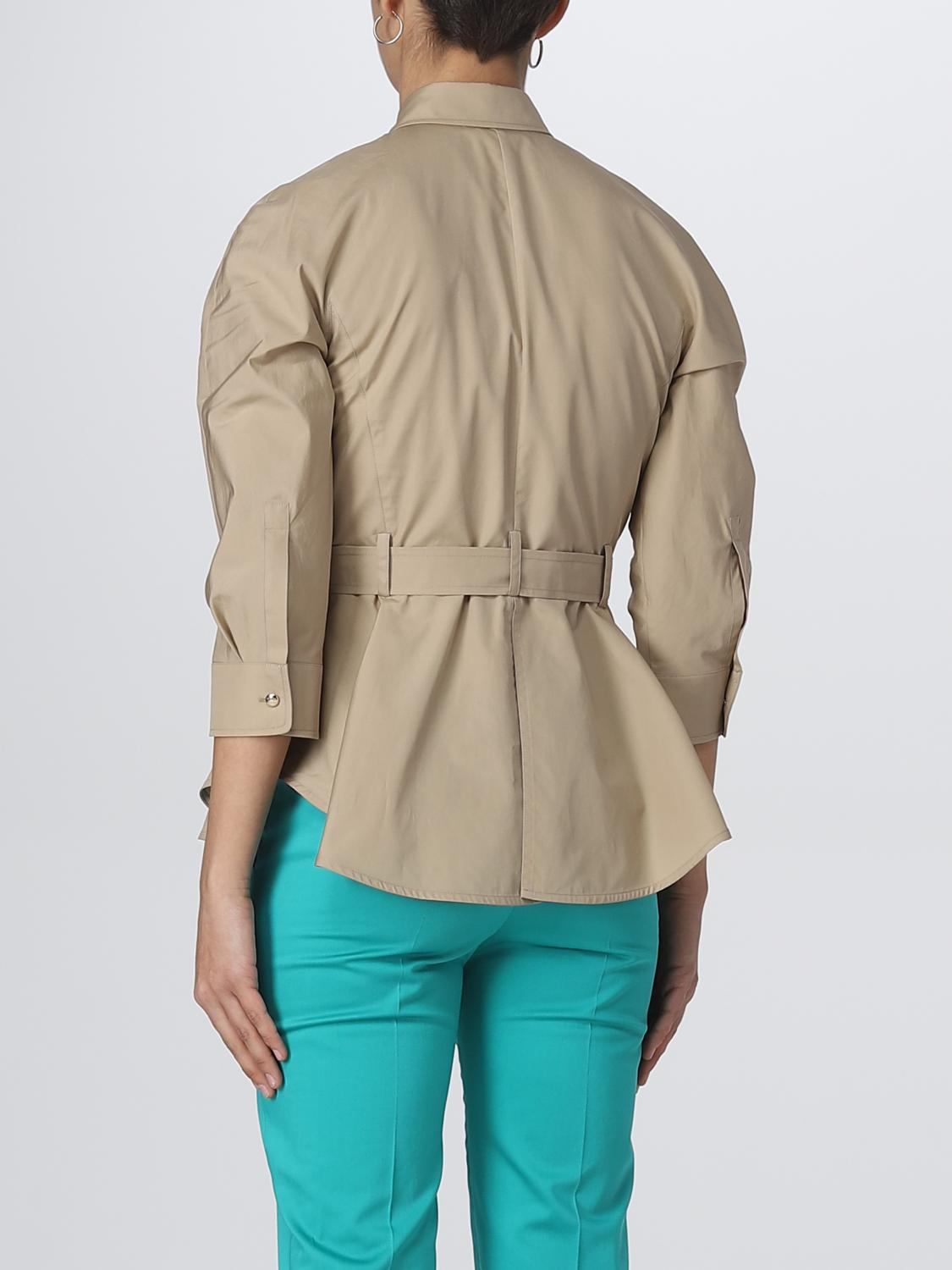 MAX MARA HEMDBLUSE: Hemdbluse damen Max Mara, Beige - Img 3