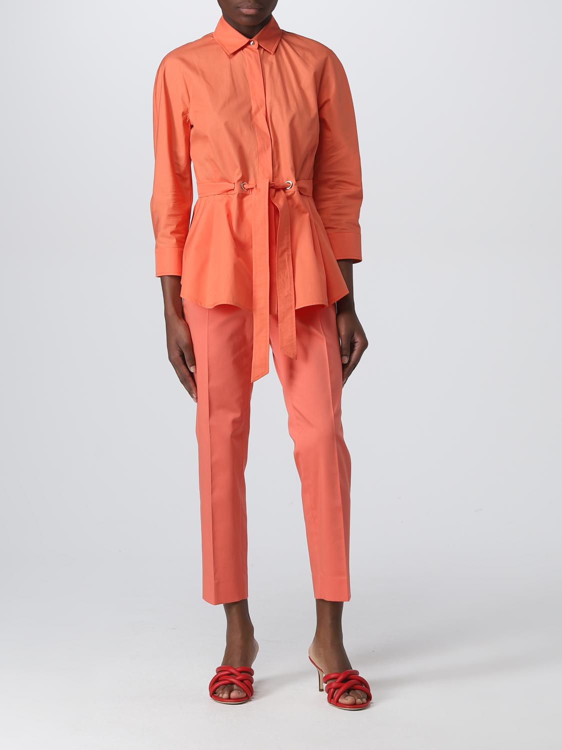 MAX MARA HEMDBLUSE: Hemdbluse damen Max Mara, Peach - Img 2