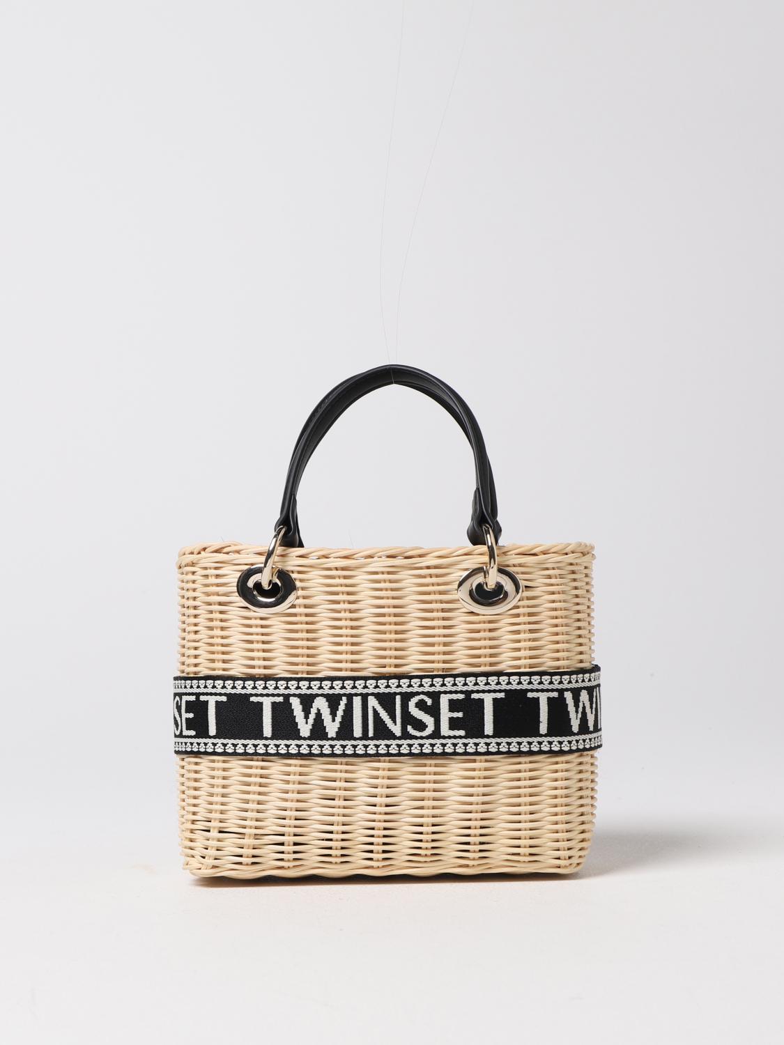 TWINSET: Wicker bag Straw Yellow Twinset clutch 231GJ7680