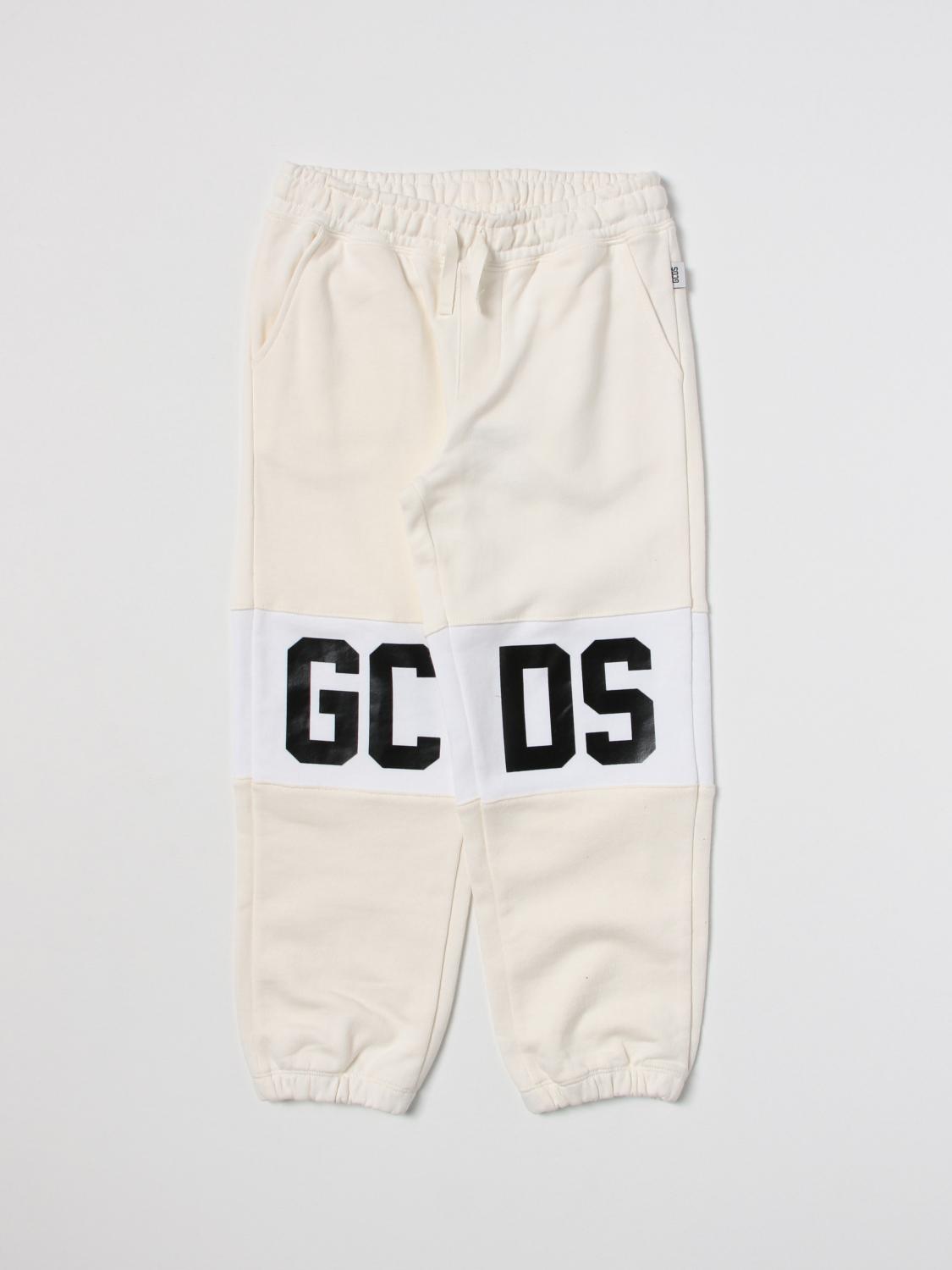GCDS JUNIOR PANTS: Pants kids GCDS Kids, White - Img 1