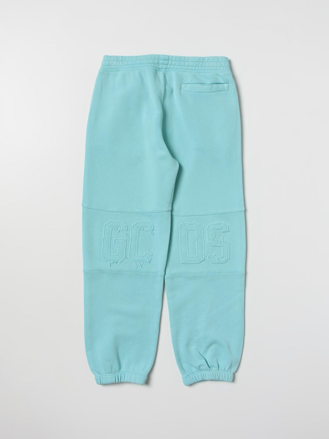 GCDS JUNIOR HOSE: Hose kinder GCDS Kids, Türkis - Img 2