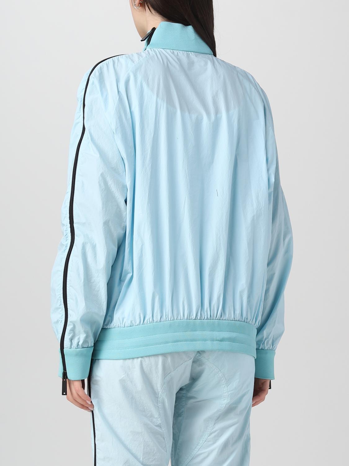 DSQUARED2 GIACCA: Felpa Dsquared2 in misto nylon, Salvia - Img 3