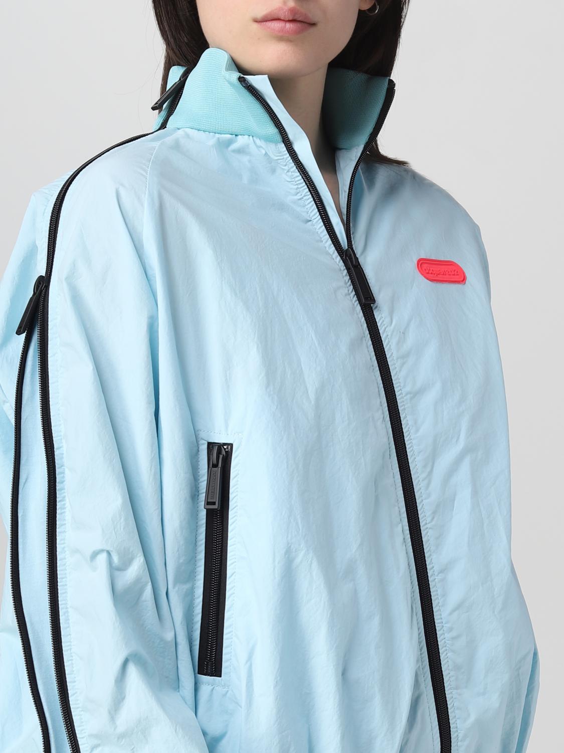 DSQUARED2 GIACCA: Felpa Dsquared2 in misto nylon, Salvia - Img 5