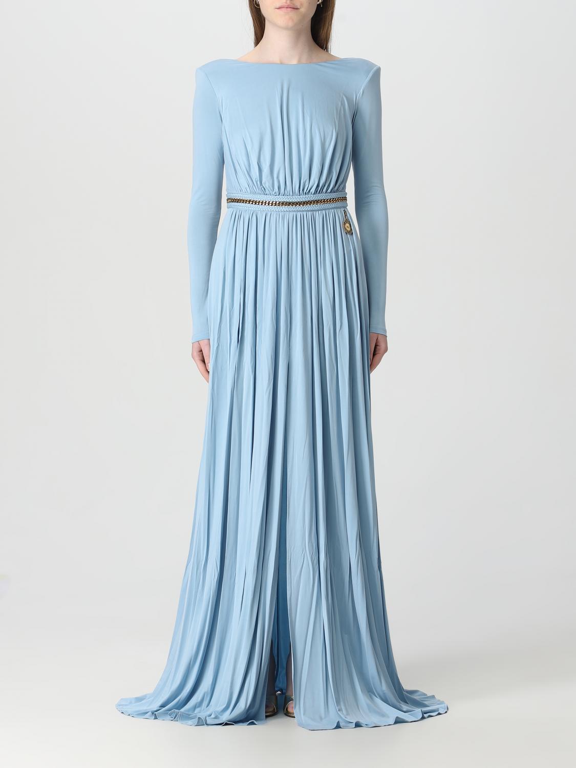 ELISABETTA FRANCHI VESTIDO: Vestido mujer Elisabetta Franchi, Azul Claro - Img 1