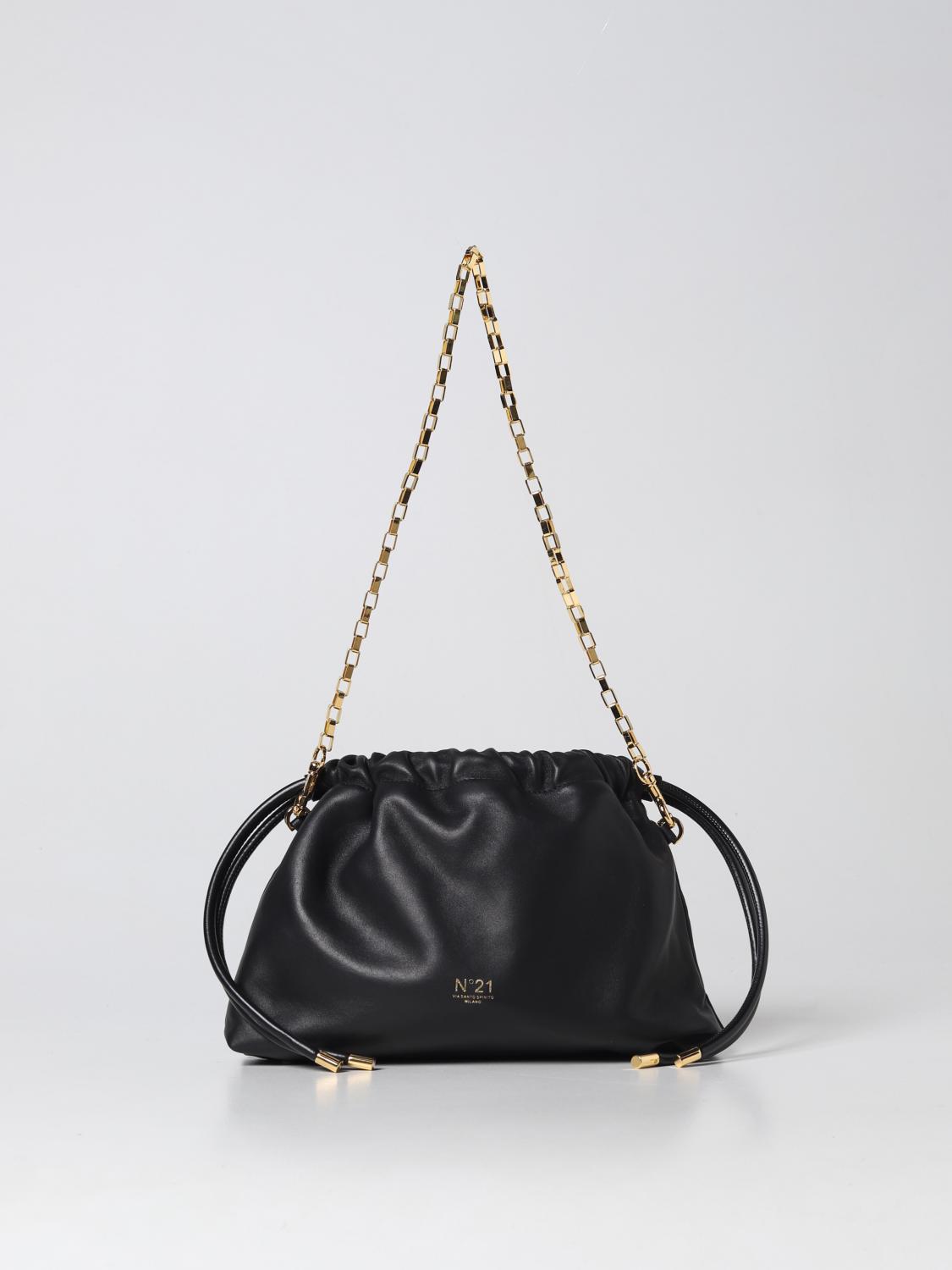 N° 21 BORSA A MANO: Borsa Eva N°21 in pelle sintetica, Nero - Img 1