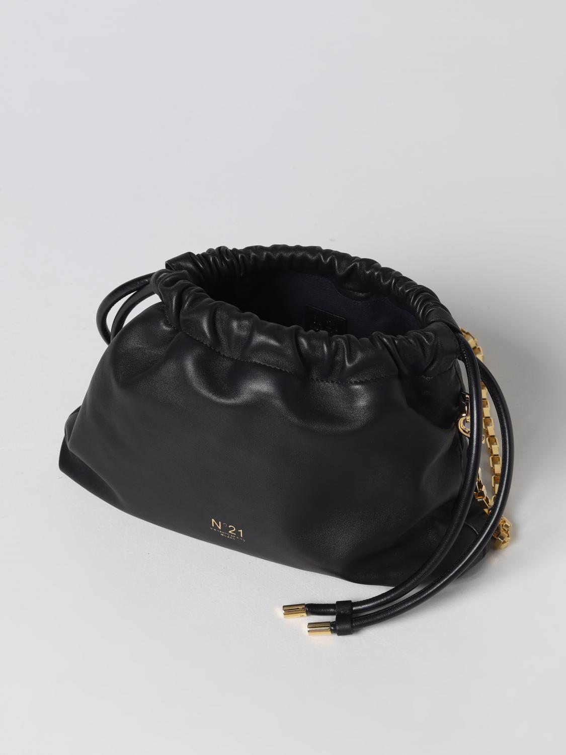 N° 21 BORSA A MANO: Borsa Eva N°21 in pelle sintetica, Nero - Img 4