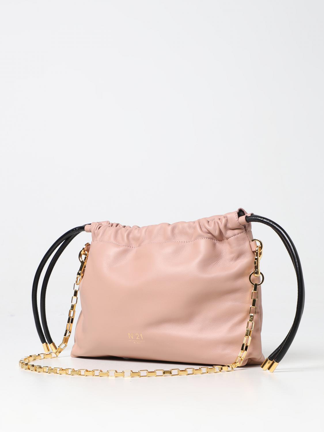 N° 21 BORSA A MANO: Borsa Eva N°21 in pelle sintetica, Nudo - Img 3