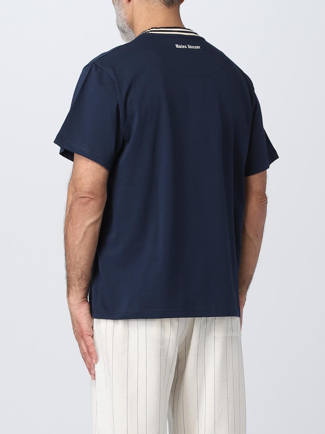 Wales Bonner T-shirt men - Navy | MS23JE18JE01 | GIGLIO.COM