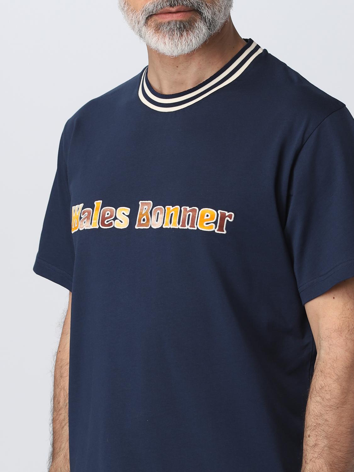 Wales Bonner T-shirt men - Navy | MS23JE18JE01 | GIGLIO.COM