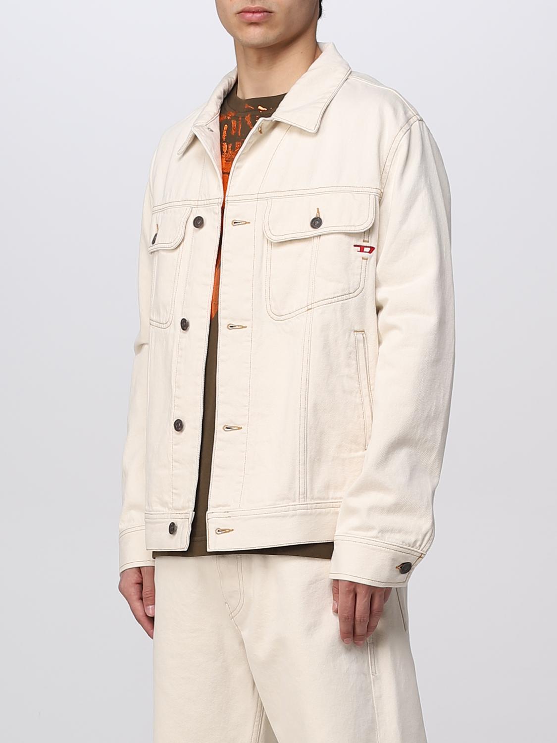 DIESEL JACKET: Diesel denim jacket, Beige - Img 4