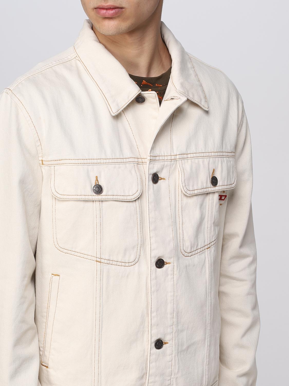 DIESEL JACKET: Diesel denim jacket, Beige - Img 5