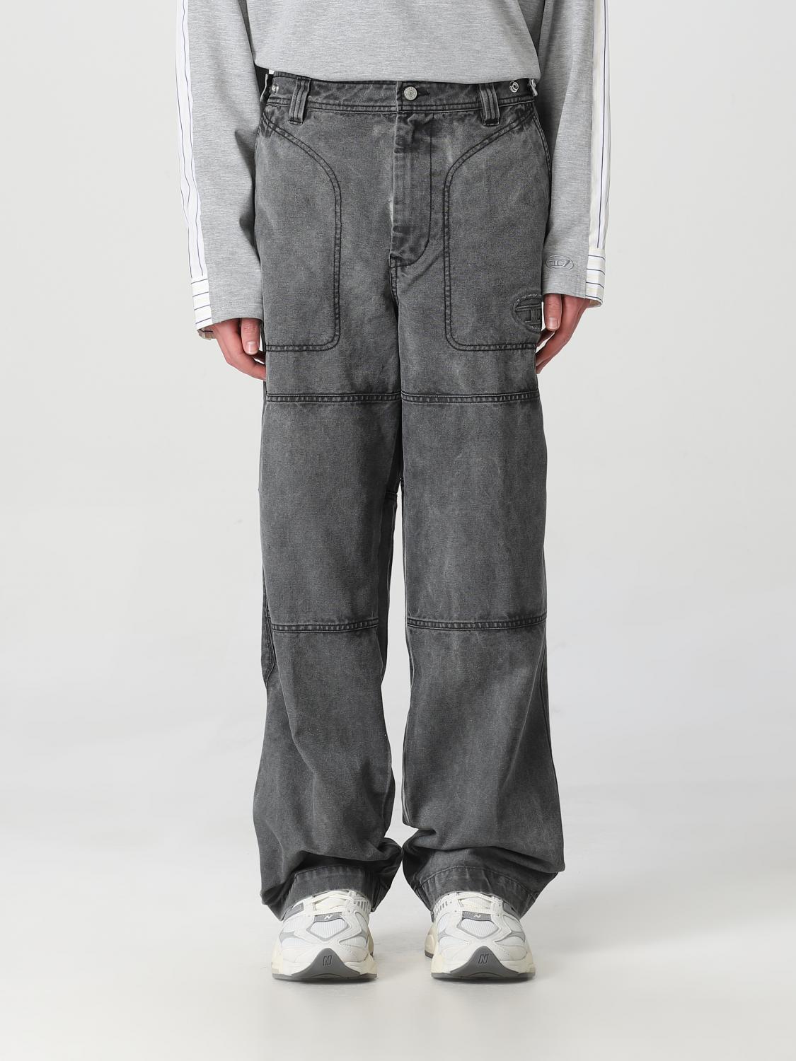 DIESEL 牛仔裤: 裤子 男士 Diesel, 灰色 - Img 1