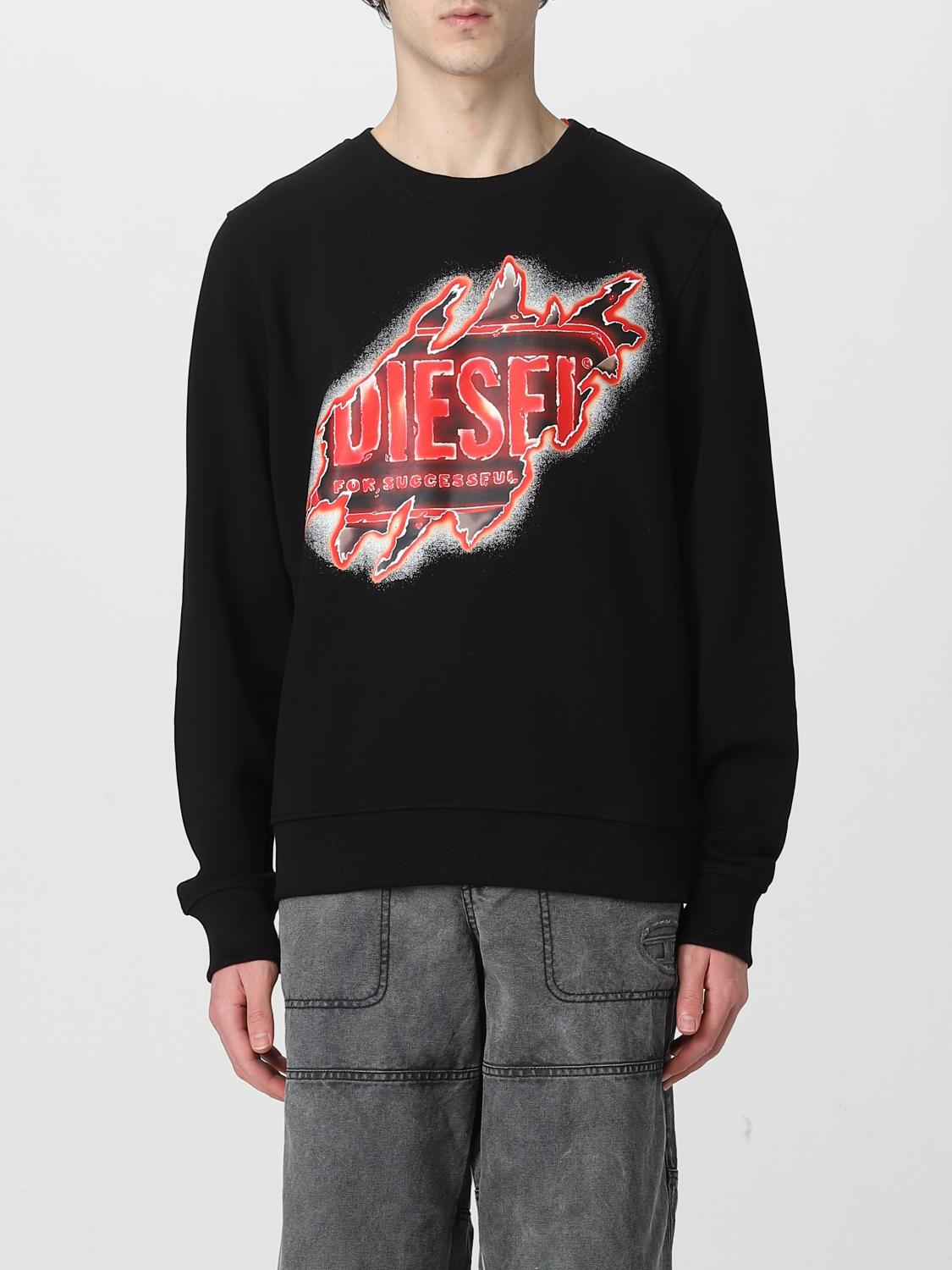 Diesel Gray Cotton Sweatshirt main image 1