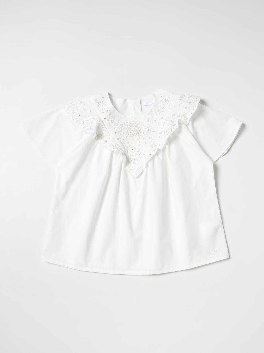 CHLOÉ BLUSE: Bluse kinder ChloÉ, Weiß - Img 1