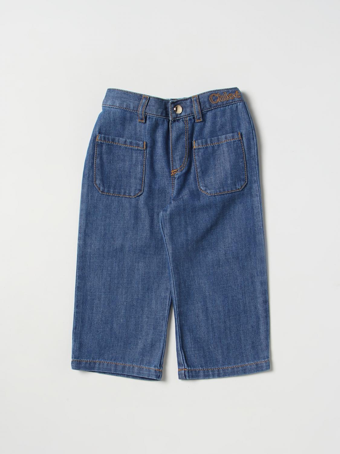 CHLOÉ PANTS: Pants kids ChloÉ, Blue - Img 1
