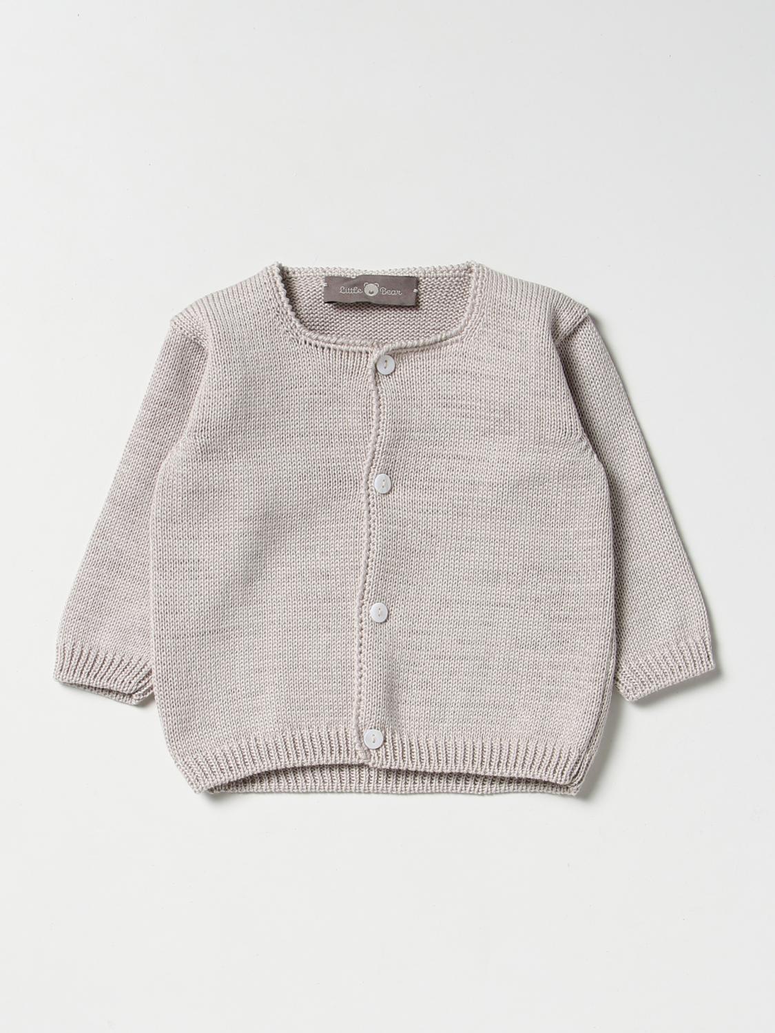 LITTLE BEAR SWEATER: Blanket set kids Little Bear, Dove Grey - Img 1
