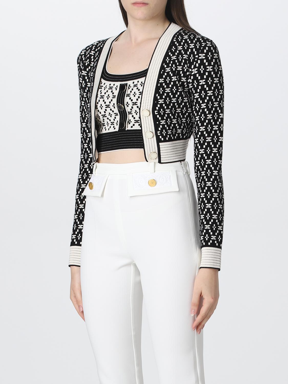 ELISABETTA FRANCHI CÁRDIGAN: Jersey mujer Elisabetta Franchi, Negro - Img 3