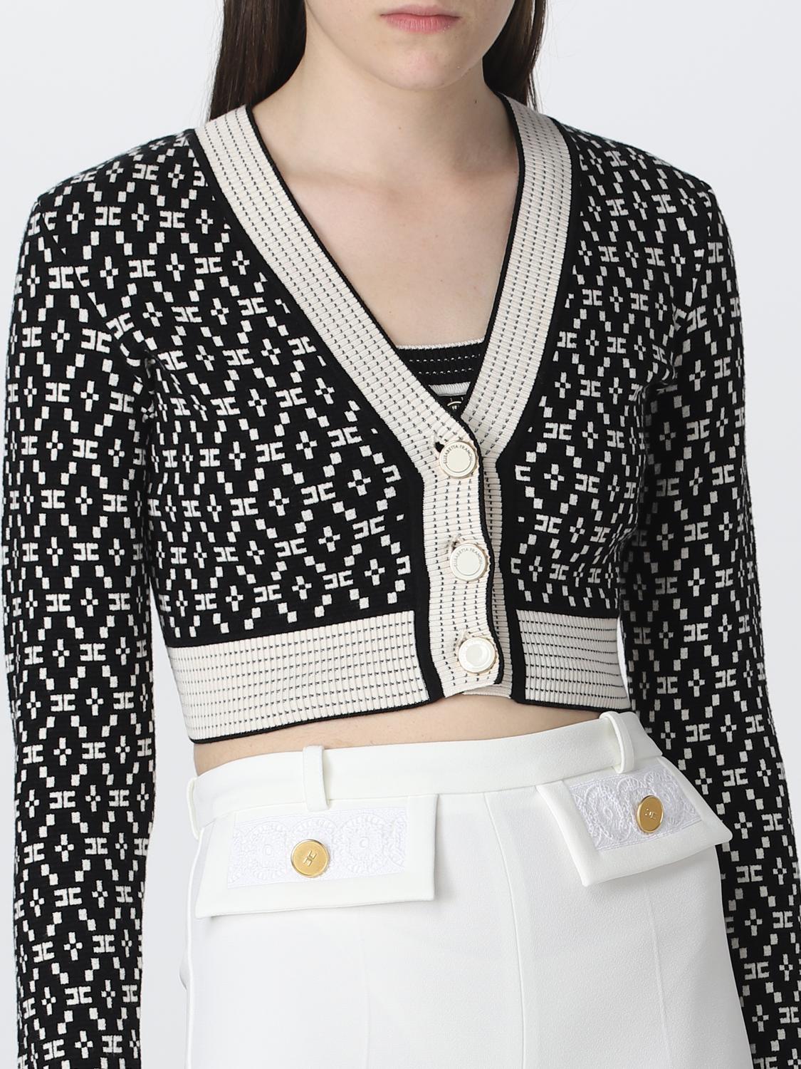 ELISABETTA FRANCHI CÁRDIGAN: Jersey mujer Elisabetta Franchi, Negro - Img 4