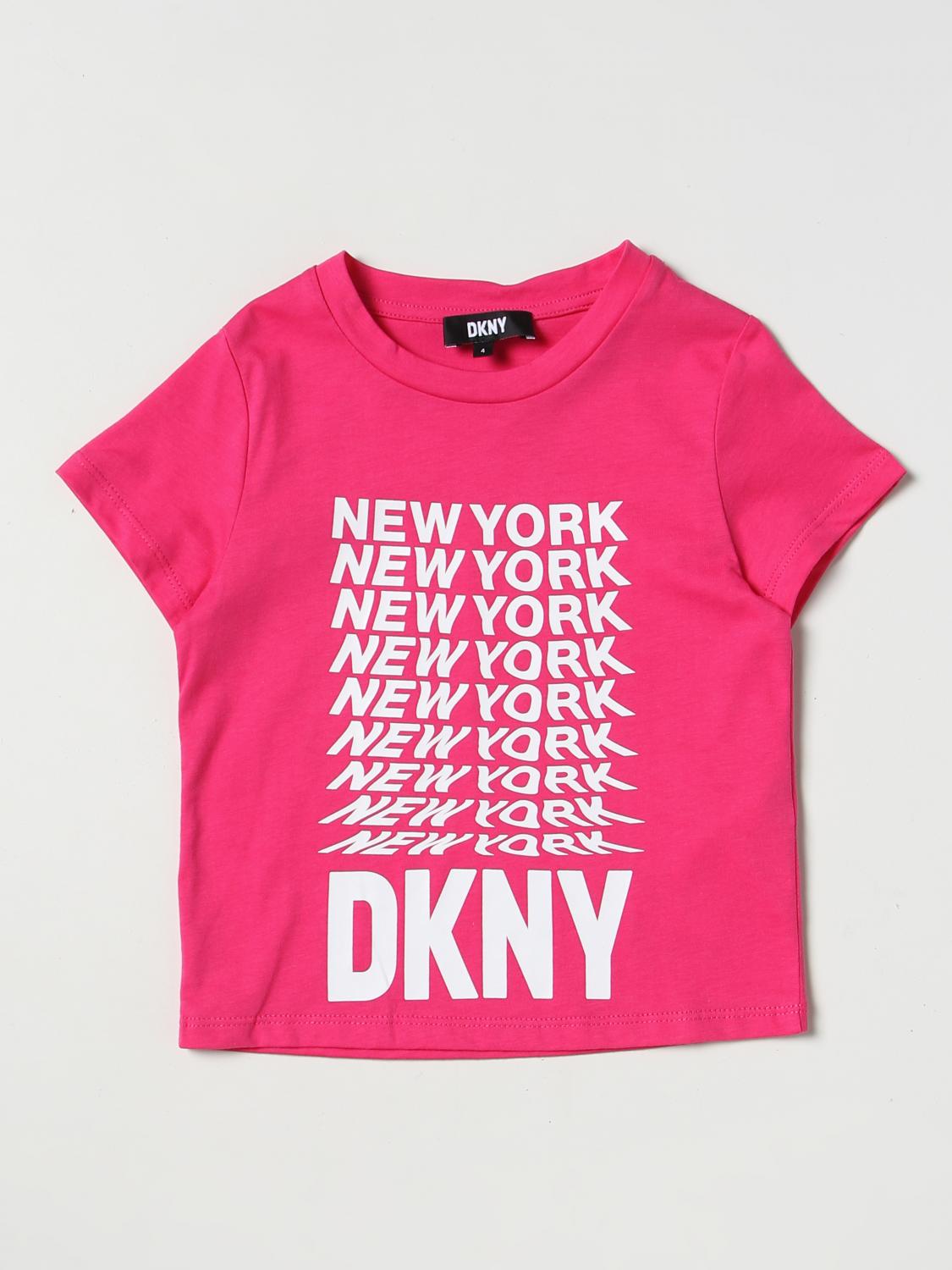 DKNY CAMISETA: Camisetas niños Dkny, Fucsia - Img 1