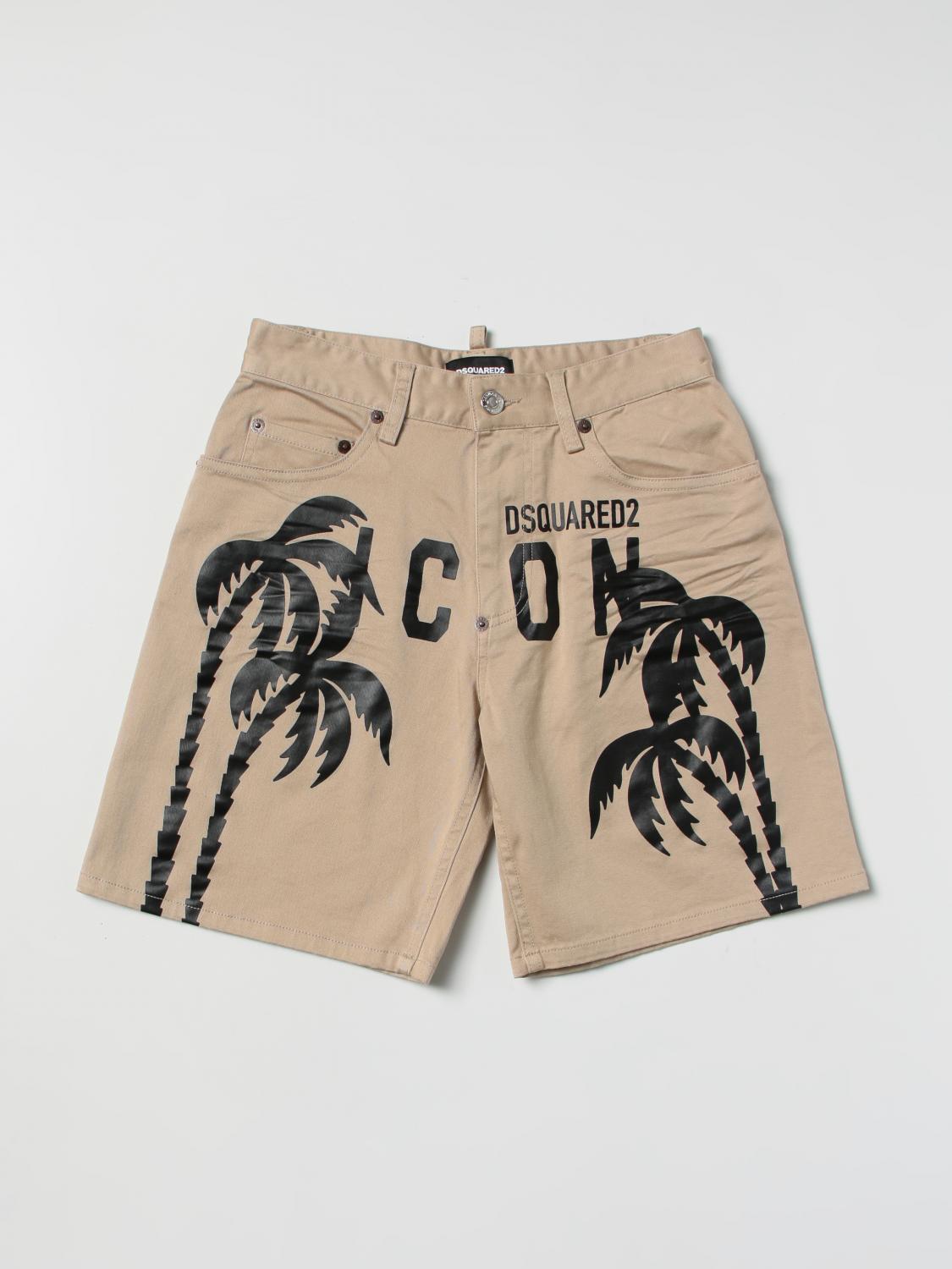 DSQUARED2 PANTALONES CORTOS: Pantalón corto niños Dsquared2 Junior, Beige - Img 1