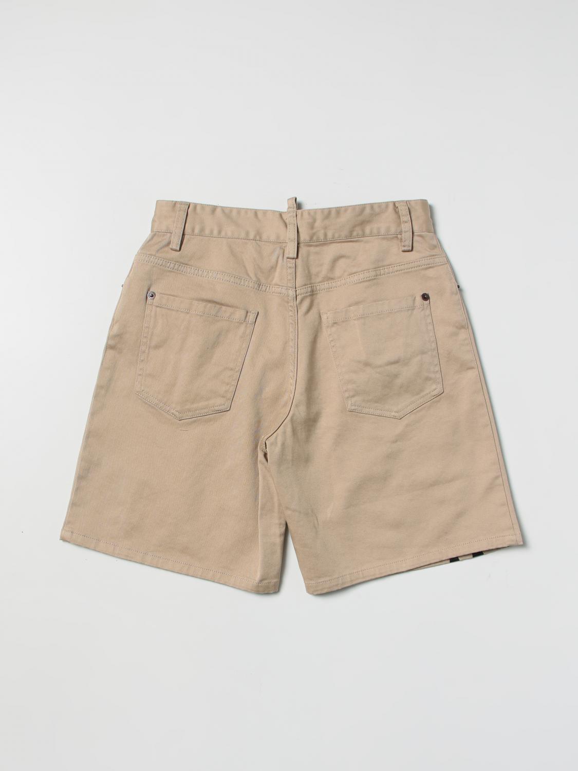 DSQUARED2 PANTALONES CORTOS: Pantalón corto niños Dsquared2 Junior, Beige - Img 2