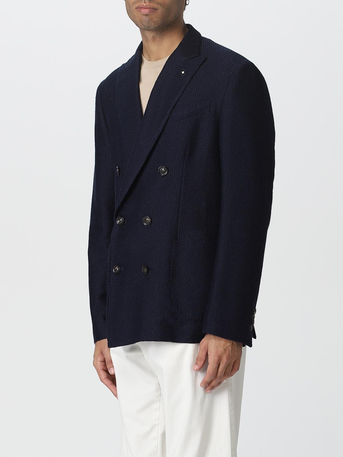 LARDINI БЛЕЙЗЕР: Куртка Мужское Lardini, Синий - Img 3