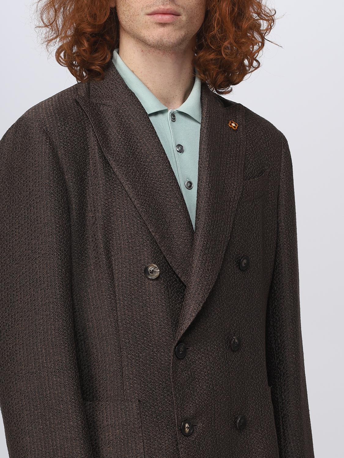 LARDINI BLAZER: Jacke herren Lardini, Braun - Img 4