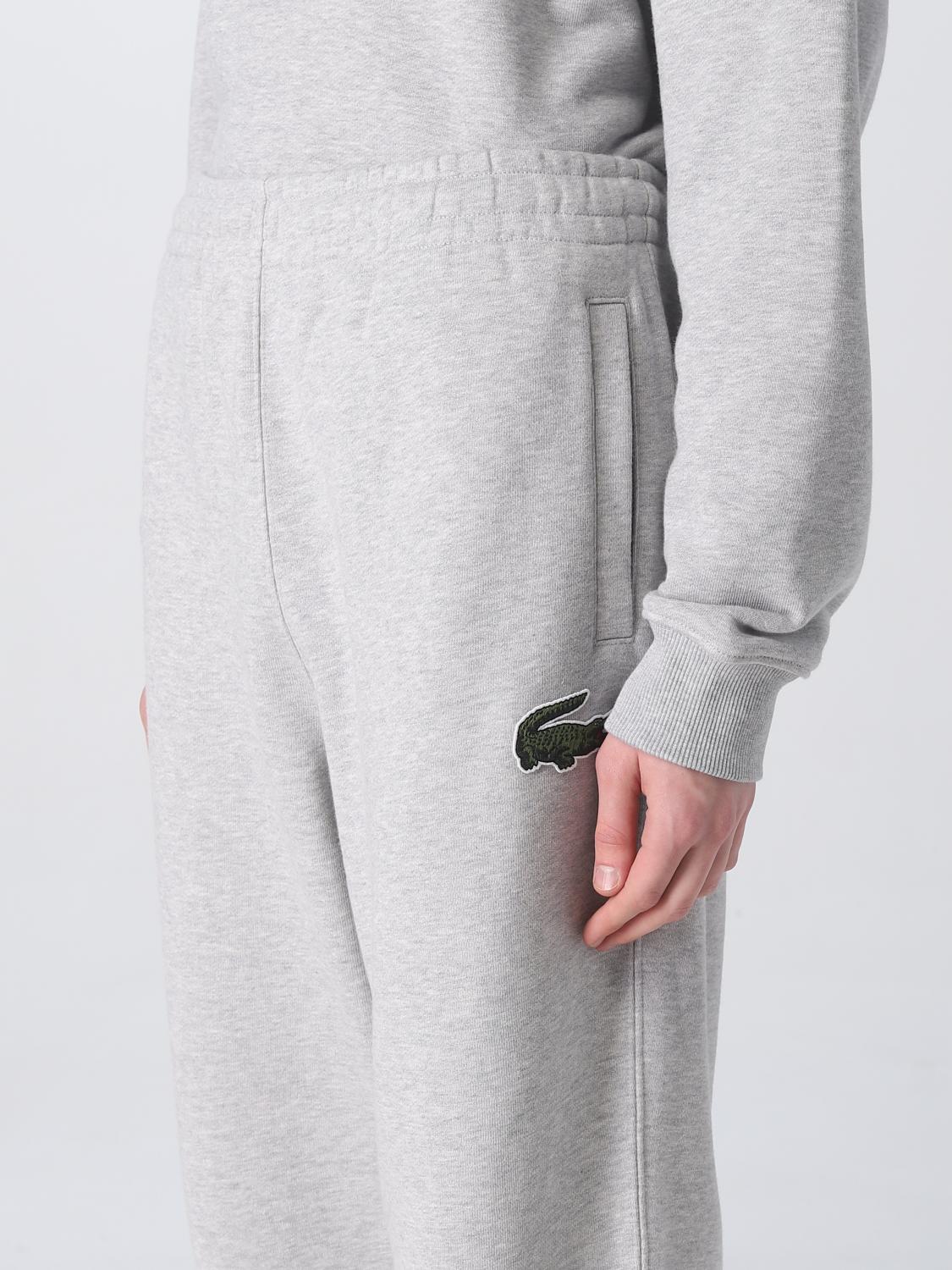 LACOSTE PANTS: Pants men Lacoste, Grey - Img 4