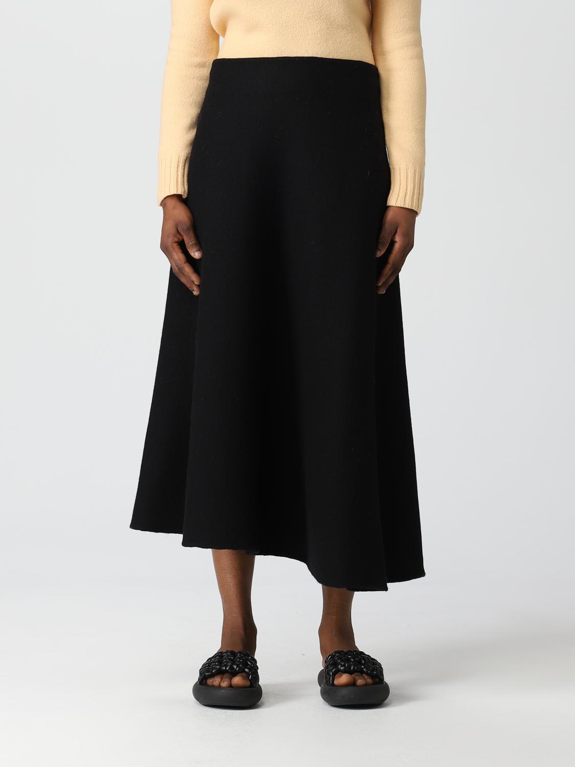 JIL SANDER: Skirt woman - Black | Jil Sander skirt