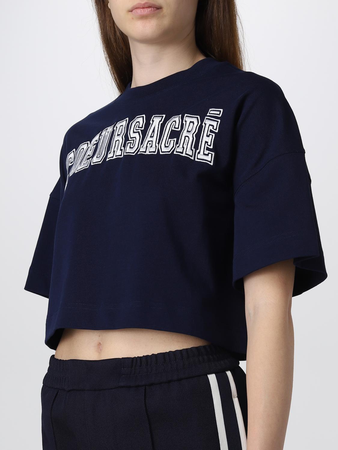 AMI PARIS CAMISETA: Camiseta mujer Ami Paris, Azul Oscuro - Img 3