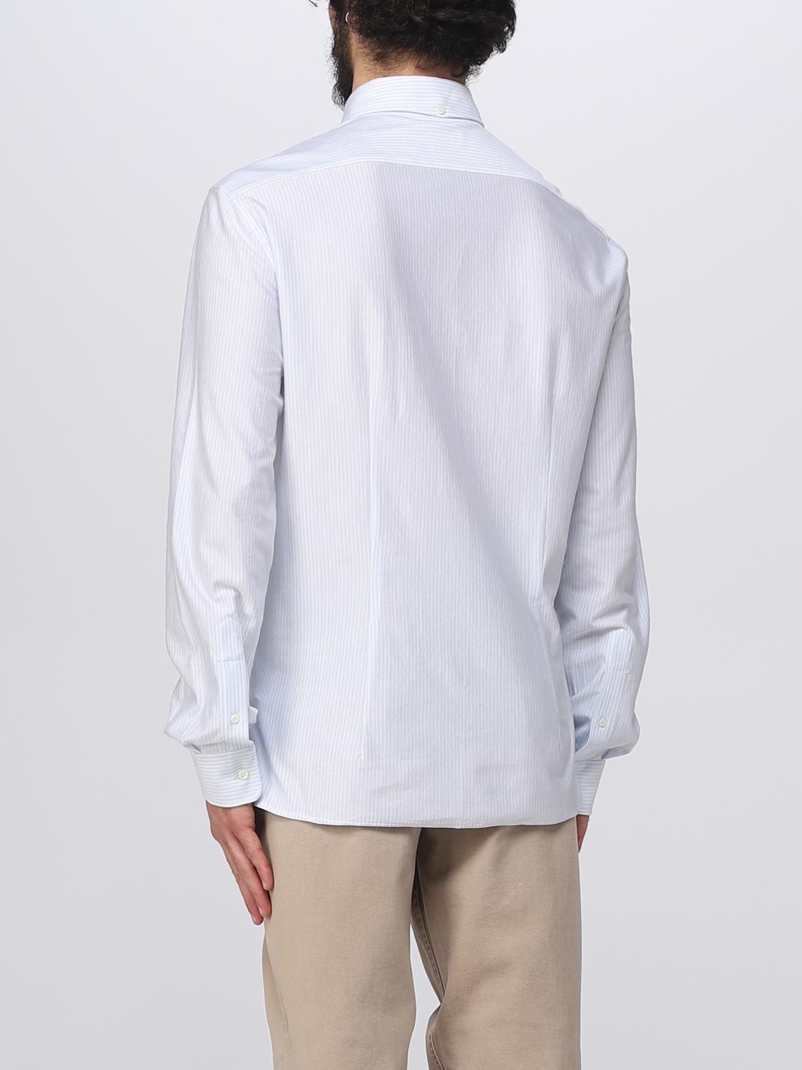 BRUNELLO CUCINELLI CAMICIA: Camicia Brunello Cucinelli in cotone, Bianco 2 - Img 2
