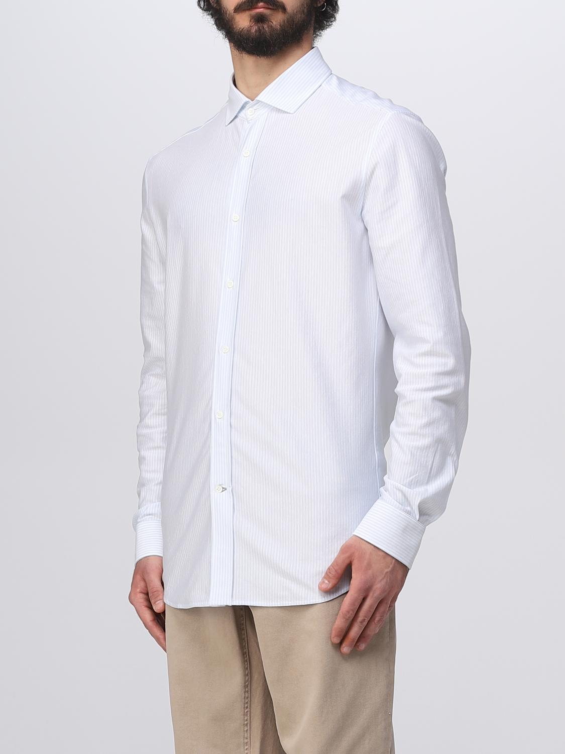 BRUNELLO CUCINELLI CAMICIA: Camicia Brunello Cucinelli in cotone, Bianco 2 - Img 3