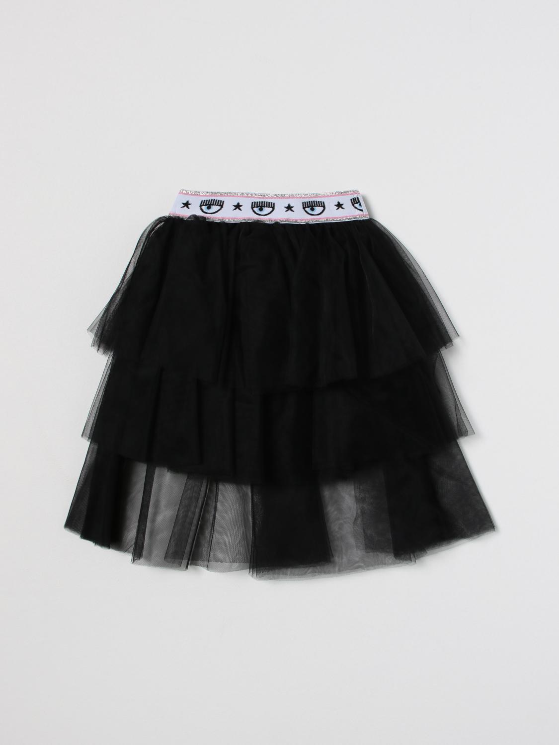 CHIARA FERRAGNI FALDA: Falda niños Chiara Ferragni, Negro - Img 1