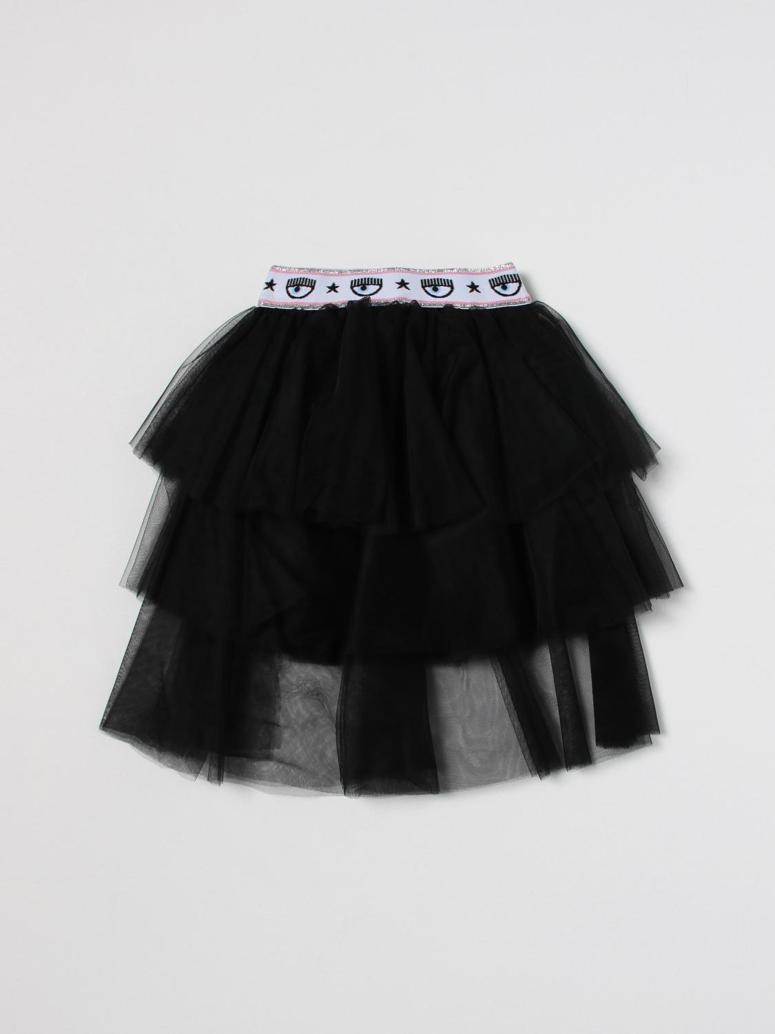 CHIARA FERRAGNI FALDA: Falda niños Chiara Ferragni, Negro - Img 2