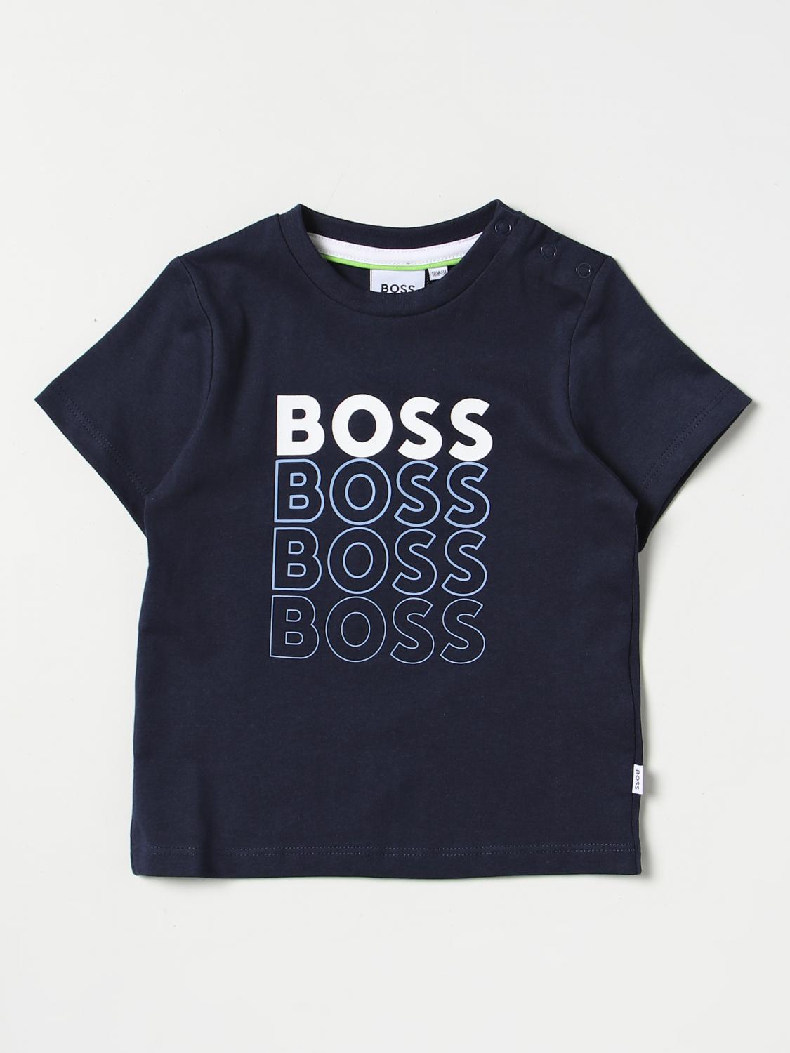 Boss Kids Boys T Shirt In White