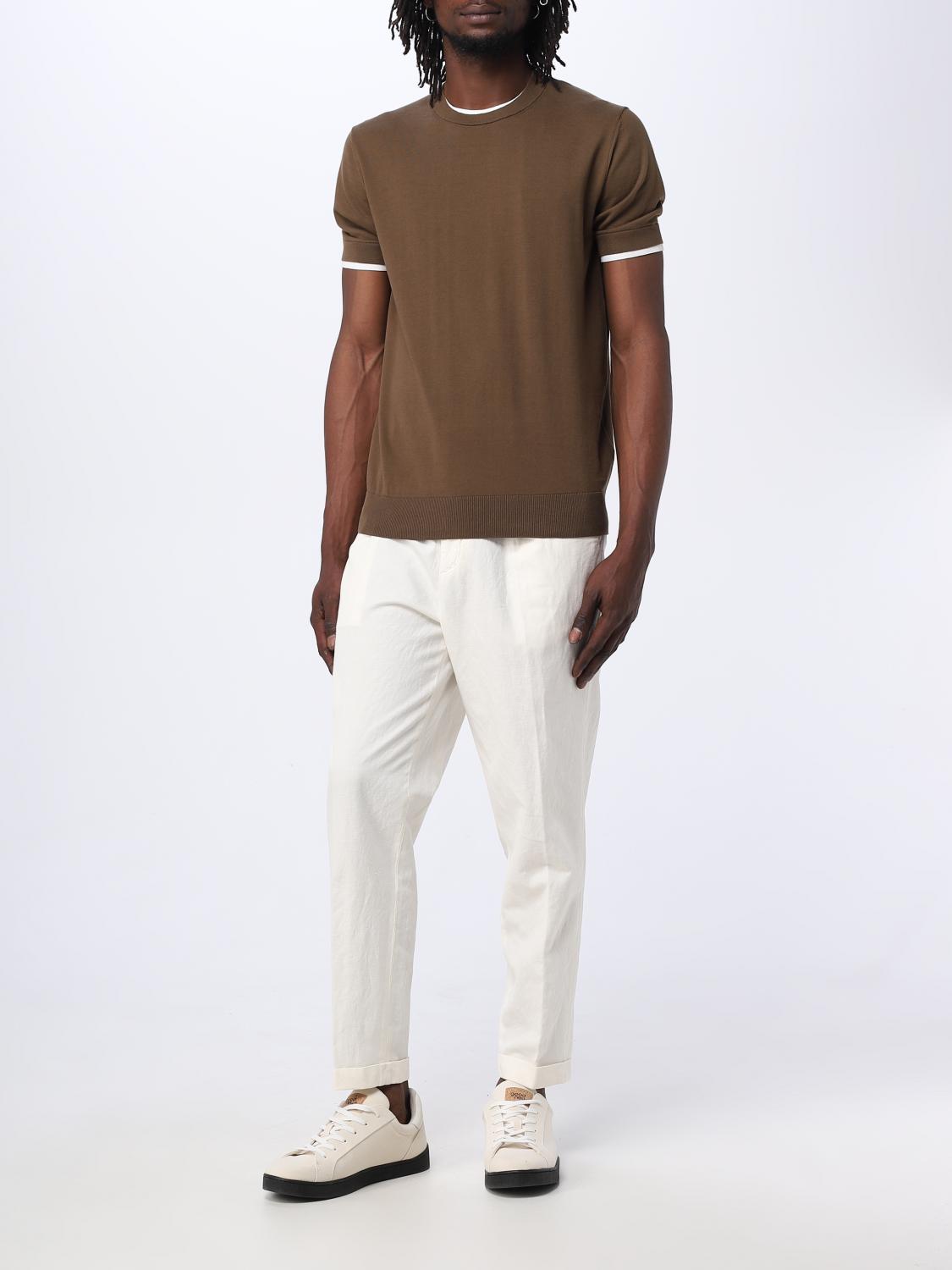 PAOLO PECORA PULL: Pull homme Paolo Pecora, Marron - Img 2