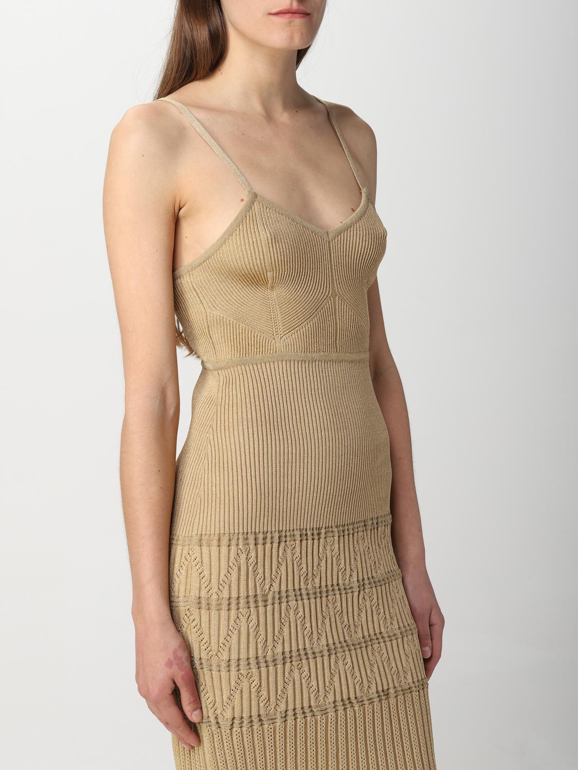 Balmain knit dress - Brown | AF1R2001KD94 | GIGLIO.COM