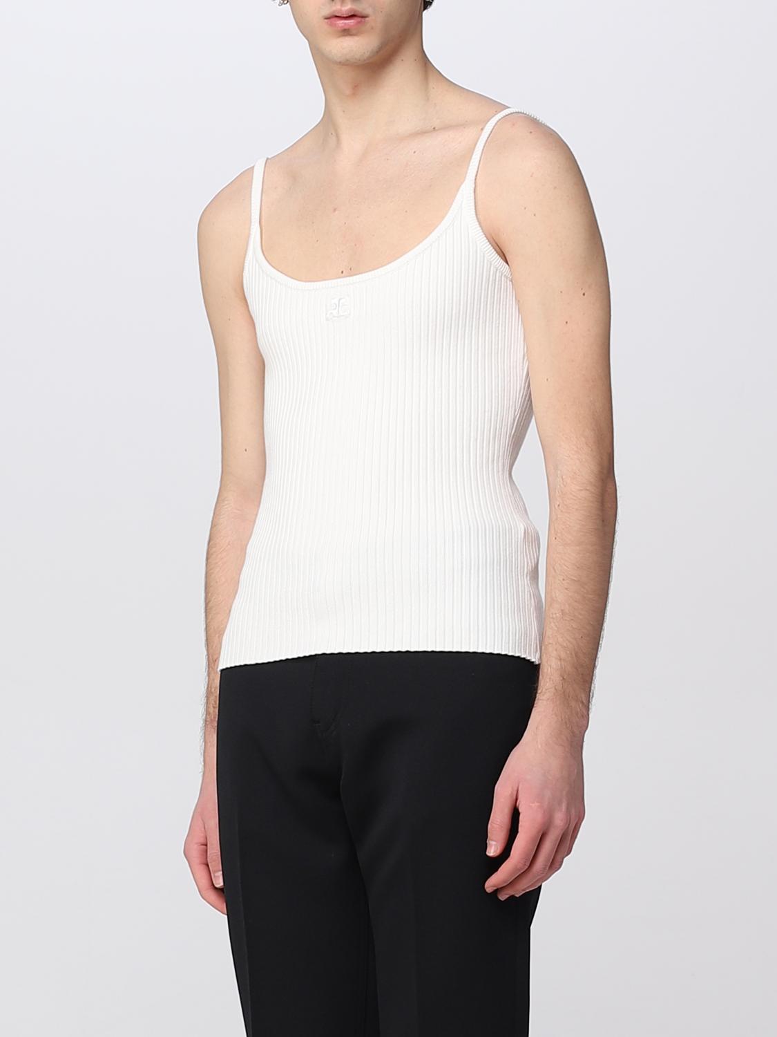 COURRÈGES TANK TOP: Pullover herren CourrÈges, Weiß - Img 4