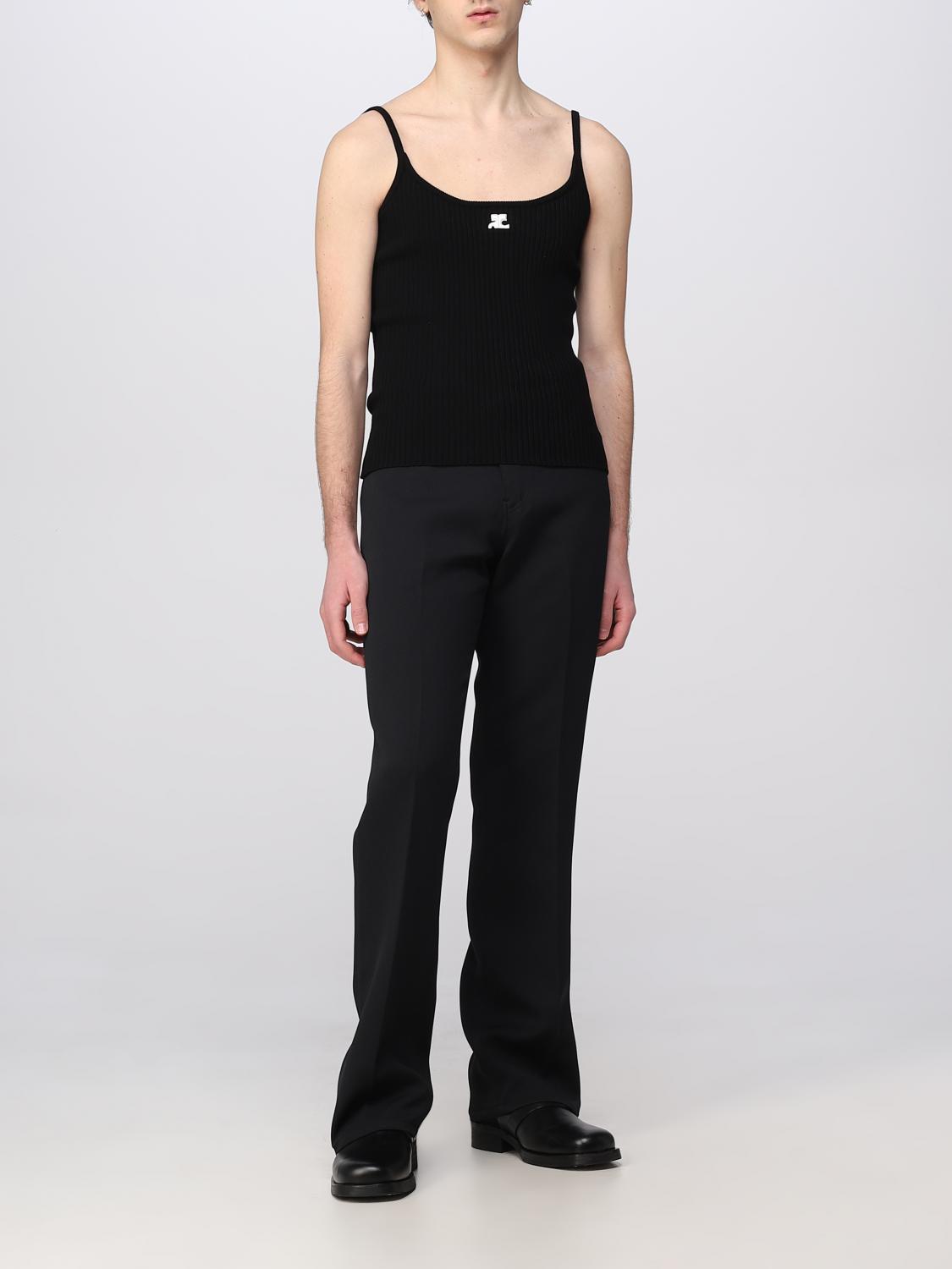COURRÈGES TANK TOP: Pullover herren CourrÈges, Schwarz - Img 2